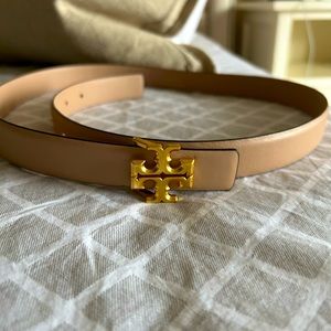 Tory Burch Eleanor Logo leather belt size Large